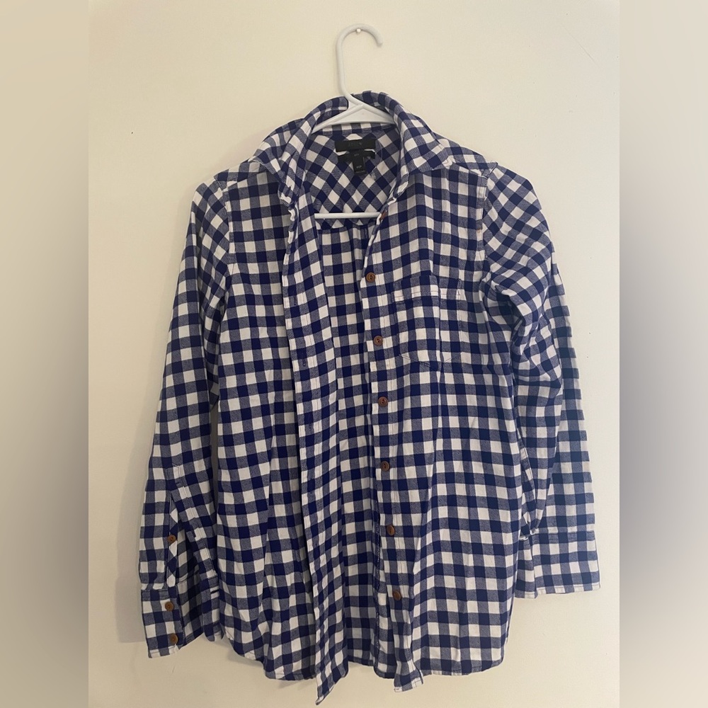 NWOT J.Crew Button Down Flannel Shirt